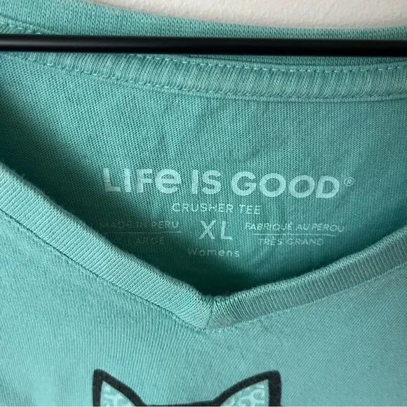Life is Good Cat Graphic Tee - Picture 4 of 5
